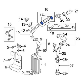 Hyundai OE - Exhaust Gas Recirculation (EGR) Tube Clamp