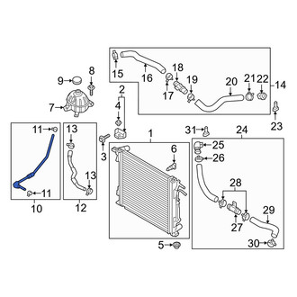 Hyundai OE - Engine Coolant Overflow Hose