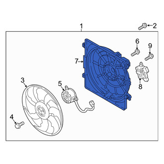 Hyundai OE - Front Engine Cooling Fan Shroud
