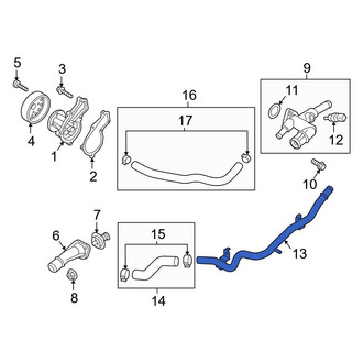 Hyundai OE - Engine Coolant Pipe