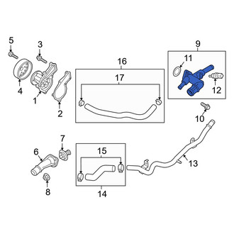 Hyundai OE - Engine Coolant Outlet Flange