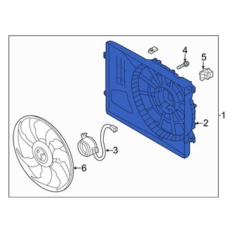 Hyundai OE - Front Engine Cooling Fan Shroud