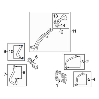 Hyundai OE - Upper Engine Coolant Pipe Clamp
