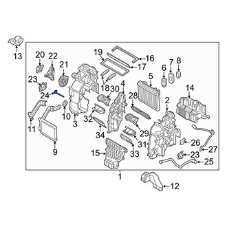 Hyundai OE - A/C Evaporator Temperature Sensor