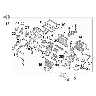 Hyundai OE - Air Conditioner & Heater - Evaporator & Heater Components