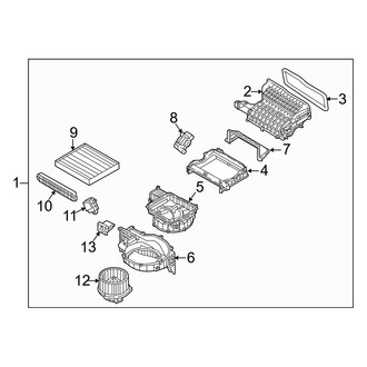 Hyundai OE - Air Conditioner & Heater - Blower Motor & Fan