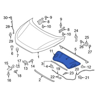 Hyundai OE - Front Hood Insulation Pad