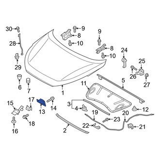 Hyundai OE - Front Hood Latch
