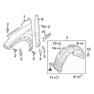 Hyundai OE - Bumper Cover Nut
