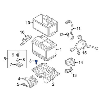 Hyundai OE - Battery Tray Bolt
