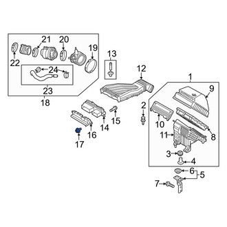 Hyundai OE - Cowl Cover Clip