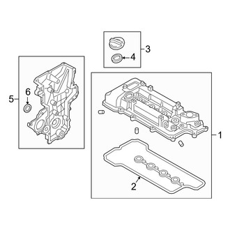 Hyundai OE - Engine / Transaxle - Valve & Timing Covers (Eco / Limited / Sport 1.6L)