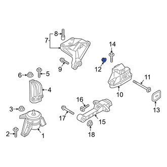 Hyundai OE - Front Engine Mount Nut