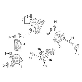 Hyundai OE - Engine / Transaxle - Engine & Transmission Mounting (1.6L Gas)