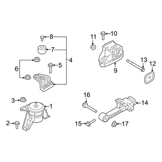 Hyundai OE - Engine / Transaxle - Engine & Transmission Mounting (2.0L Gas)