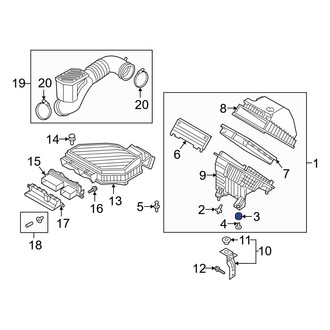 Hyundai OE - Air Filter Housing Insulator