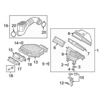 Hyundai OE - Air Filter and Housing Assembly