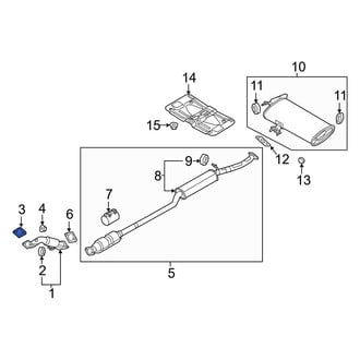 Hyundai OE - Center Exhaust Muffler Gasket