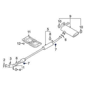 Hyundai OE - Exhaust Pipe Nut