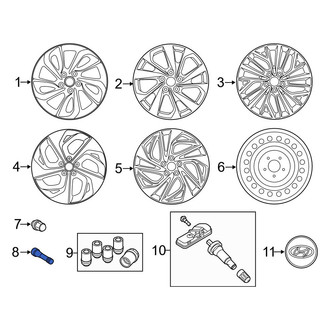 Hyundai OE - Tire Valve Stem