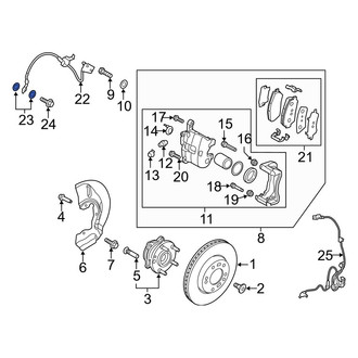 Hyundai OE - Turbocharger Oil Line Gasket