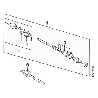 Hyundai OE - Front Suspension - Drive Axles (Eco / Limited / Sport 1.6L)