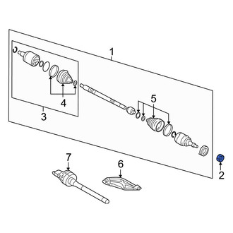 Hyundai OE - Front CV Joint Nut