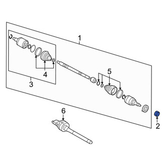 Hyundai OE - Front CV Joint Nut