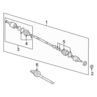 Hyundai OE - Front Suspension - Drive Axles (AWD 2.4L)