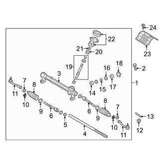 Hyundai OE - Outer Rack and Pinion Bellows Clamp