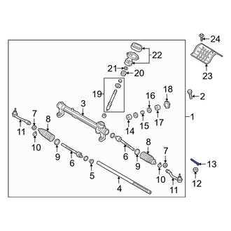 Hyundai OE - Steering Tie Rod End Cotter Pin