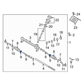 Hyundai OE - Inner Rack and Pinion Bellows Clamp