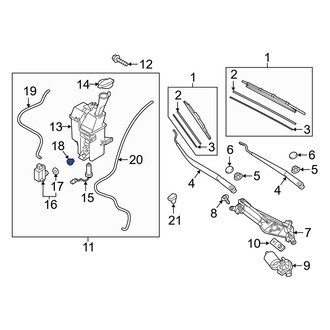 Hyundai OE - Windshield Washer Pump Grommet