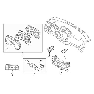 Hyundai OE - Instrument Panel - Cluster & Switches (Gas)