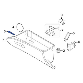 Hyundai OE - Front Glove Box Door Hinge Pin