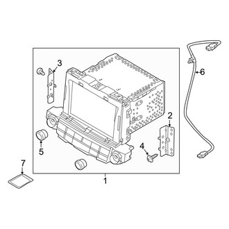Hyundai OE - Instrument Panel - Navigation System Components (Receiver), (Gas)
