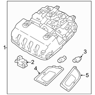 Hyundai OE - Overhead Console (W/O Sunroof), (Gas)