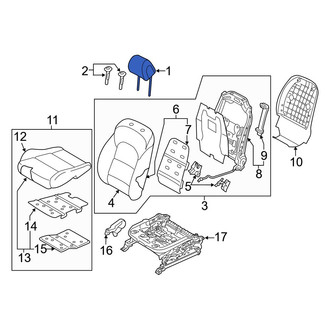 Hyundai OE - Rear Center Headrest