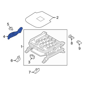 Hyundai OE - Front Right Seat Trim Panel