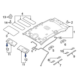 Hyundai OE - Sun Visor Holder Screw