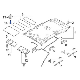 Hyundai OE - Sun Visor Holder Screw