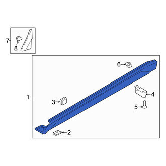 Hyundai OE - Left Rocker Panel Guard