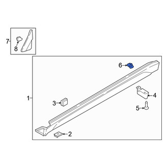 Hyundai OE - Stone Deflector Nut