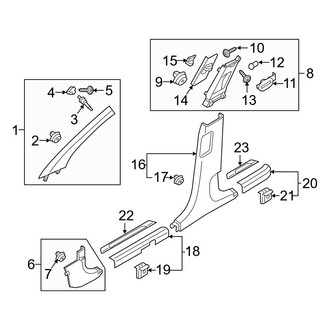 Hyundai OE - Pillars, Rocker & Floor - Interior Trim (Gas)