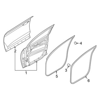 Hyundai OE - Front Door - Door & Components (Gas)