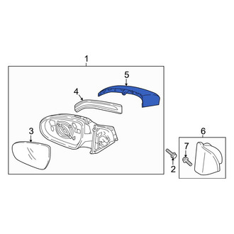 Hyundai OE - Front Right Door Mirror Cover