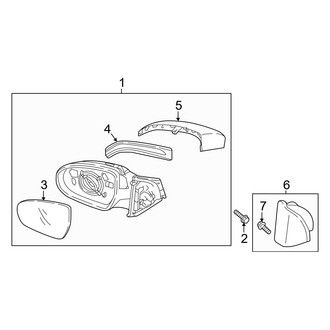 Hyundai OE - Front Door - Outside Mirrors (Gas)