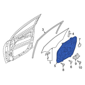 Hyundai OE - Front Right Door Panel Carrier