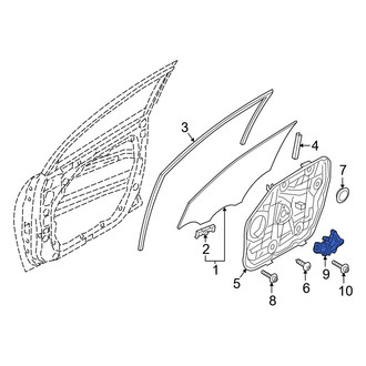 Hyundai OE - Front Right Window Motor
