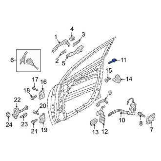 Hyundai OE - Door Latch Bolt
